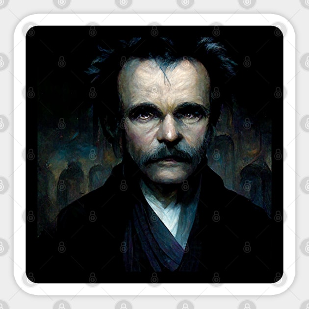 Dark Nietzsche painting Sticker by Classical